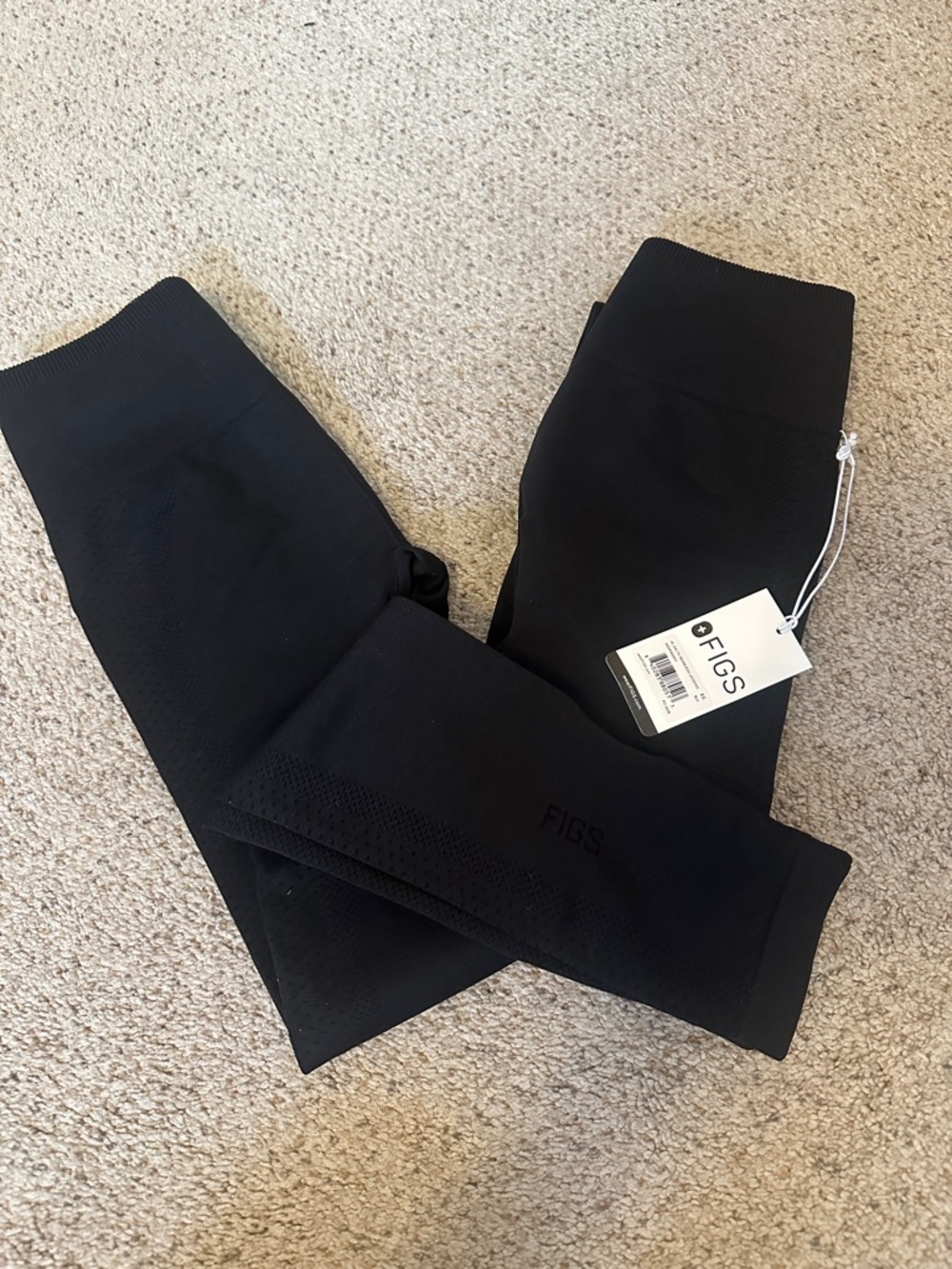 NWT Figs Black Seamless High-Waist Leggings - 2 pair!